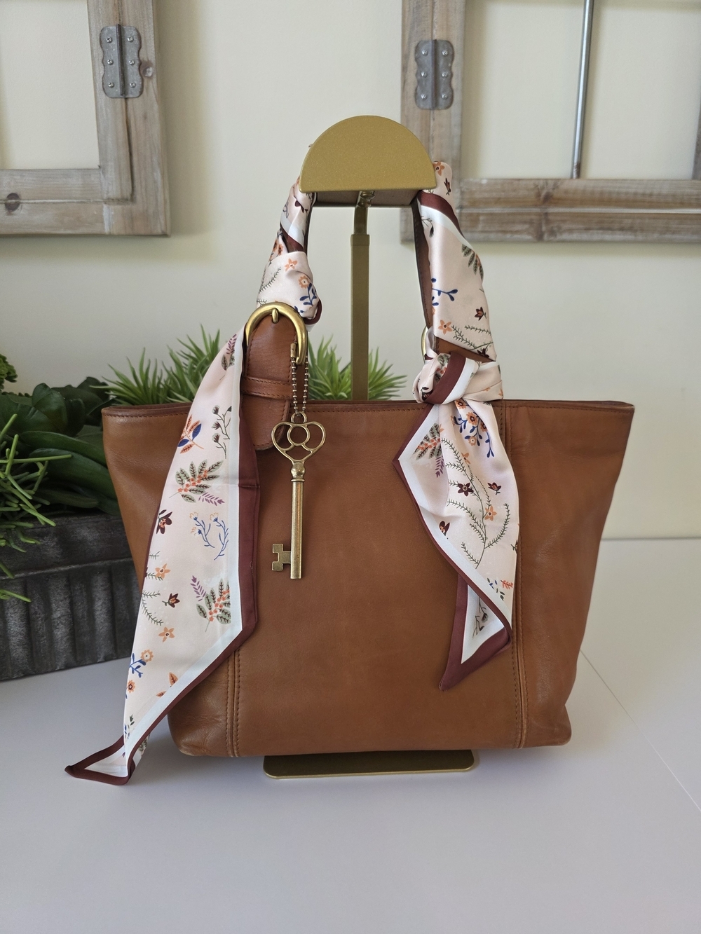 Vintage Coach Small Waverly Tote British Tan Glovetanned Leather Made In Hungary - Picture 14 of 15
